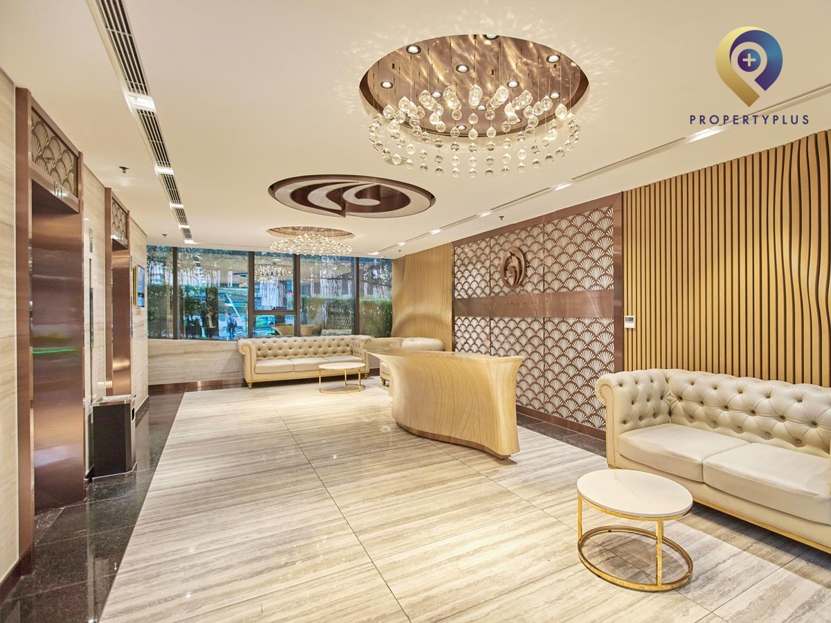 Reception lobby of Grandeur Palace with elegant design - hình ảnh từ Property Plus